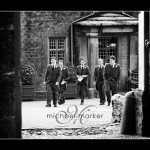 Groom and ushers at Devon wedding at Hotel Endsleigh near Tavistock