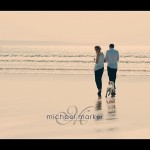 Couple engagement photography session at Saunton Sands in North Devon