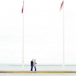Engagement couple on Plymouth Hoe, devon