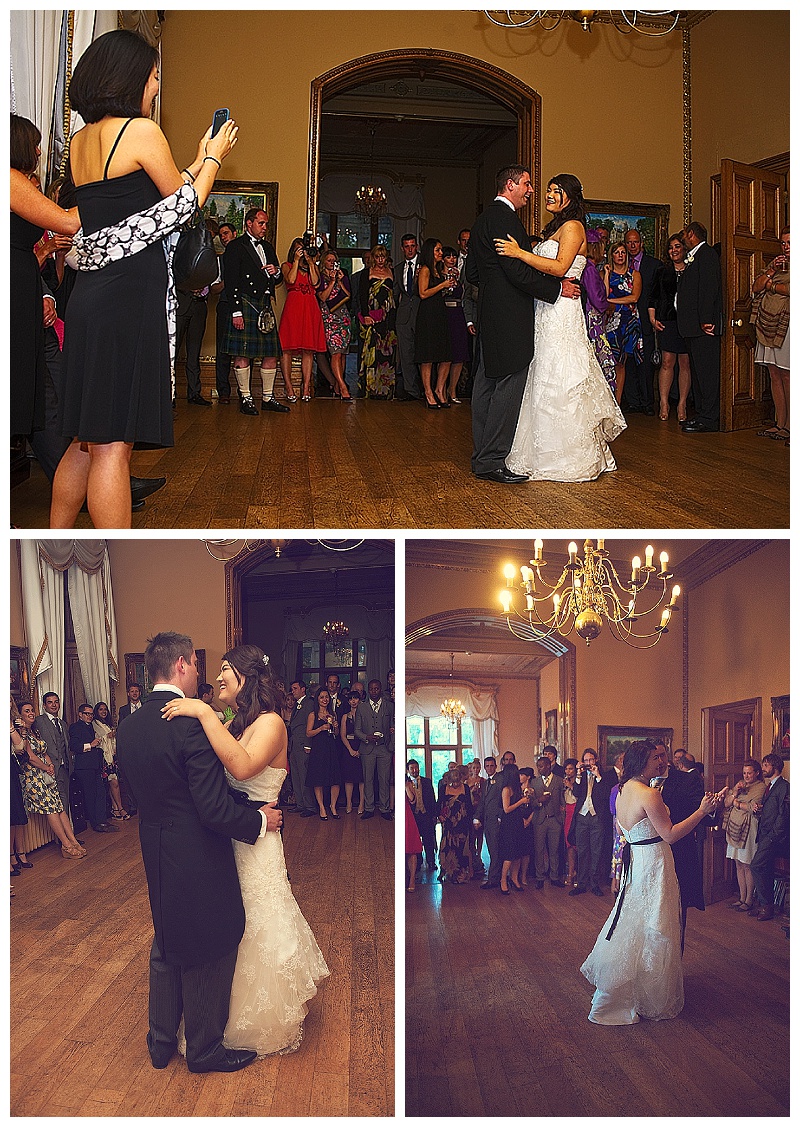 First dance at Orchardleigh House wedding