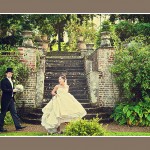 Bride & Groom at Langdon Court wedding reception