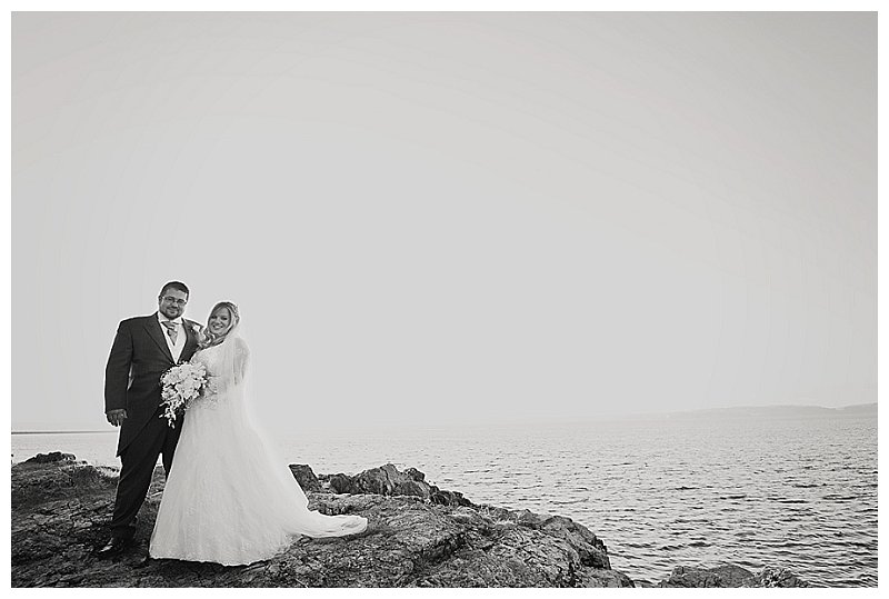 Wedding couple photographed at Torbay wedding 