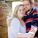 Devon engagement photograph on Burgh Island