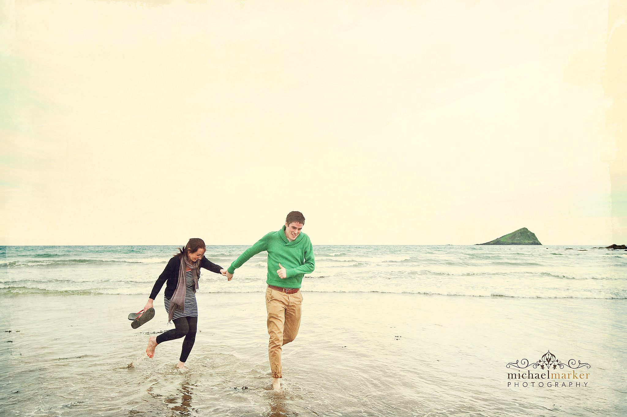 Wembury engament couple