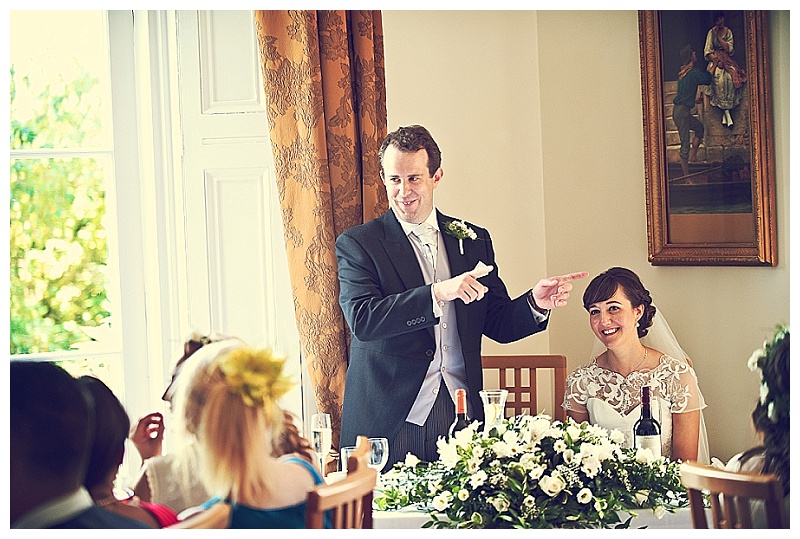 Devon wedding speeches at Bideford 