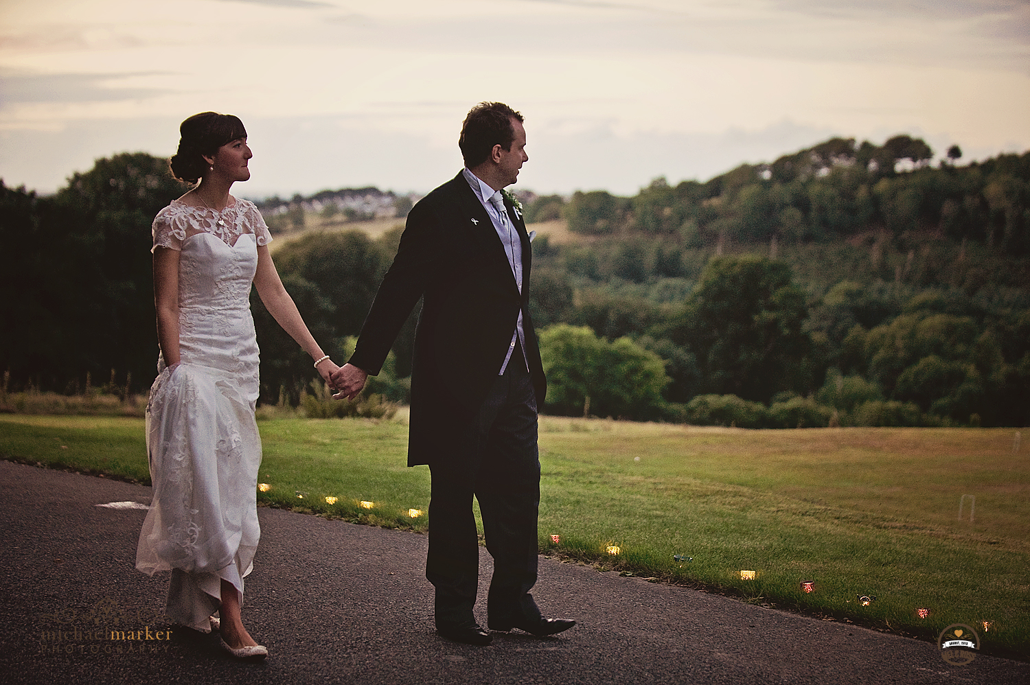 Dusk wedding Devon