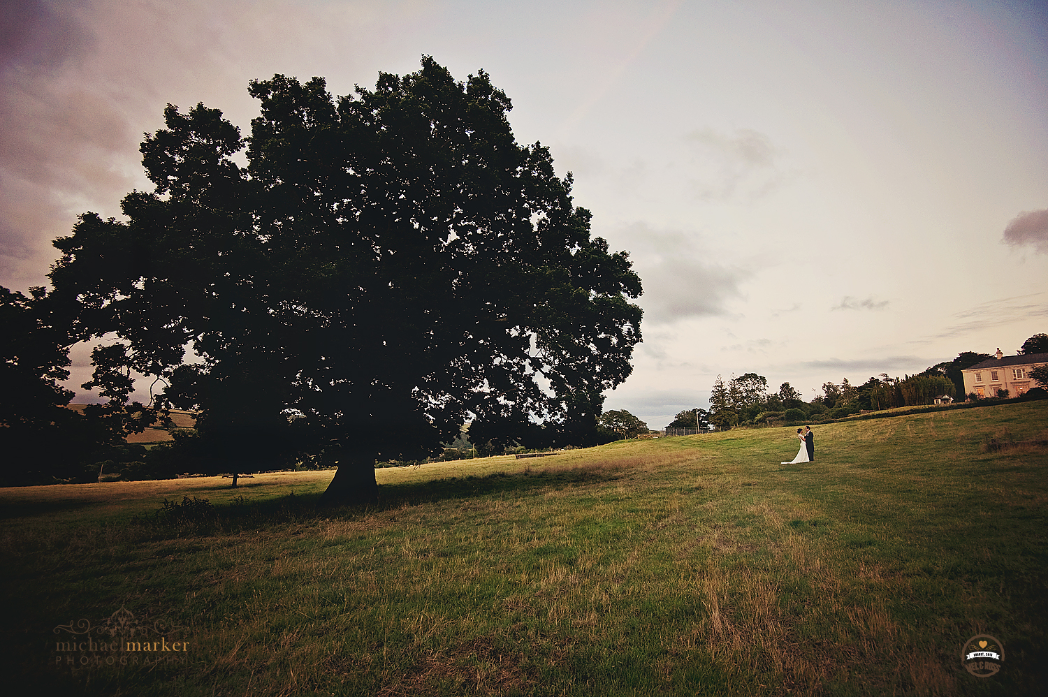 Hallsannery wedding at dusk