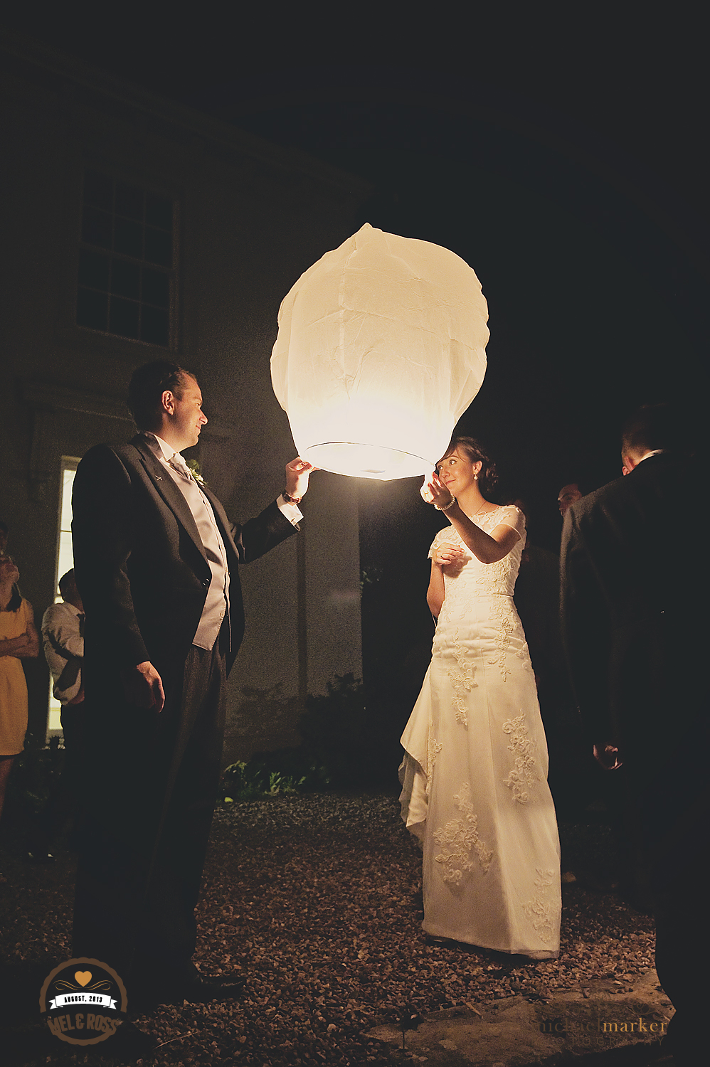 North Devon wedding chinese lanterns