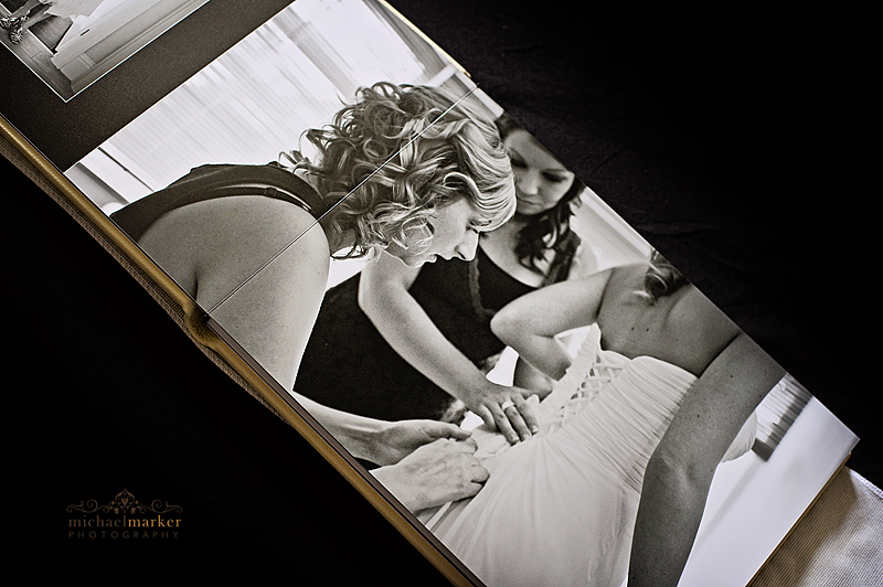 Luxury wedding album from Dorset wedding