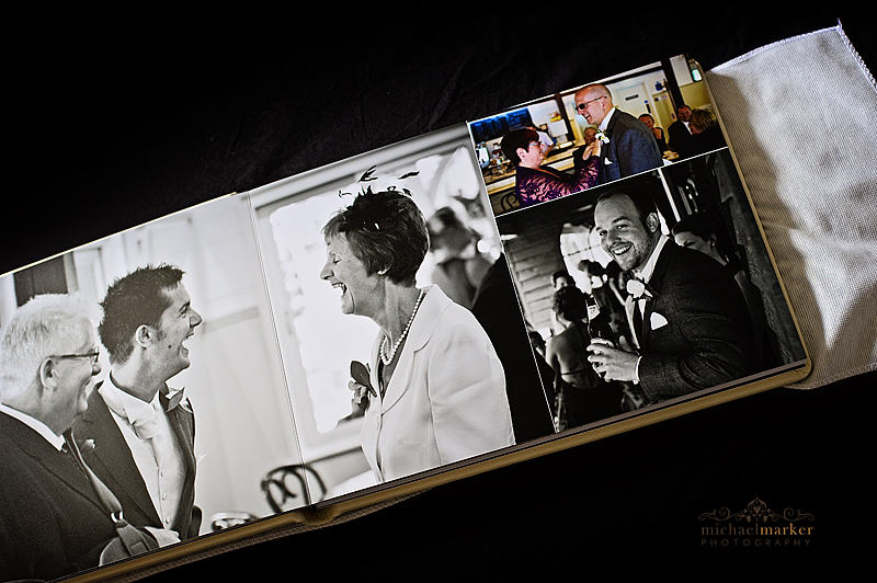 Pages from luxury wedding photography album