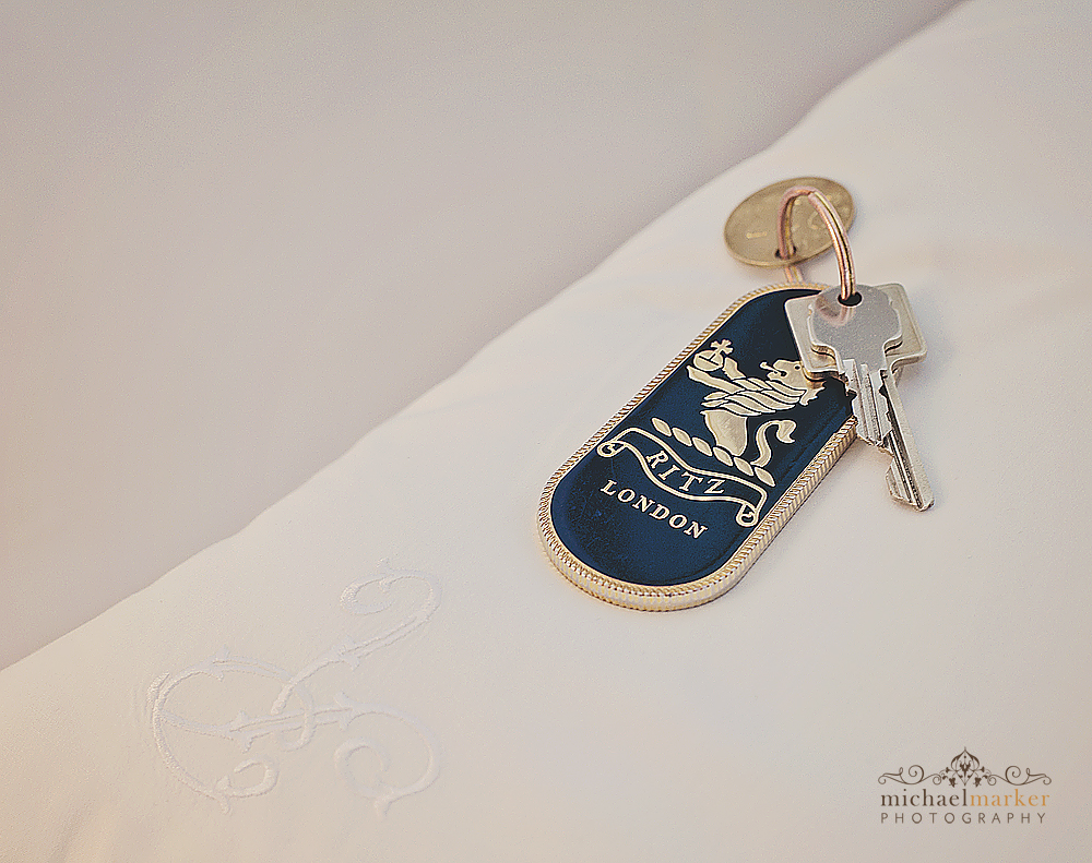 Luxury London wedding Ritz key