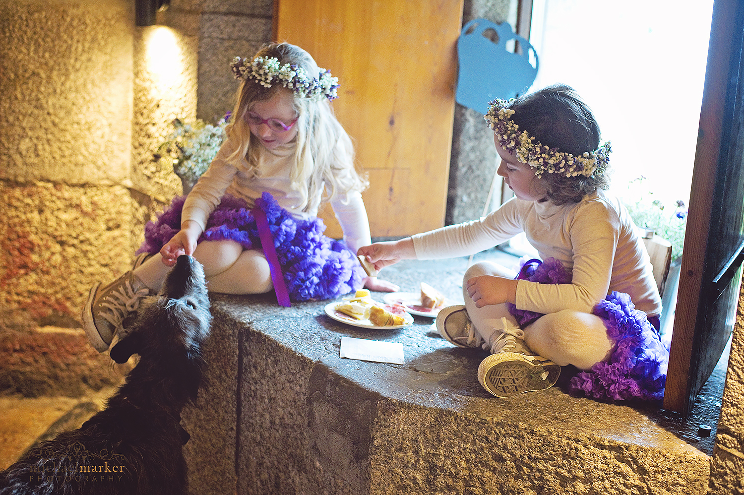 flower-girls-and-dog-polhawn-wedding