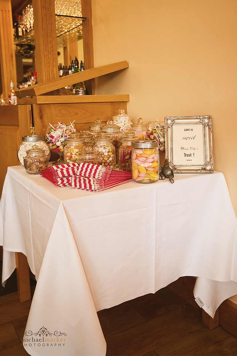 Devon wedding sweet table