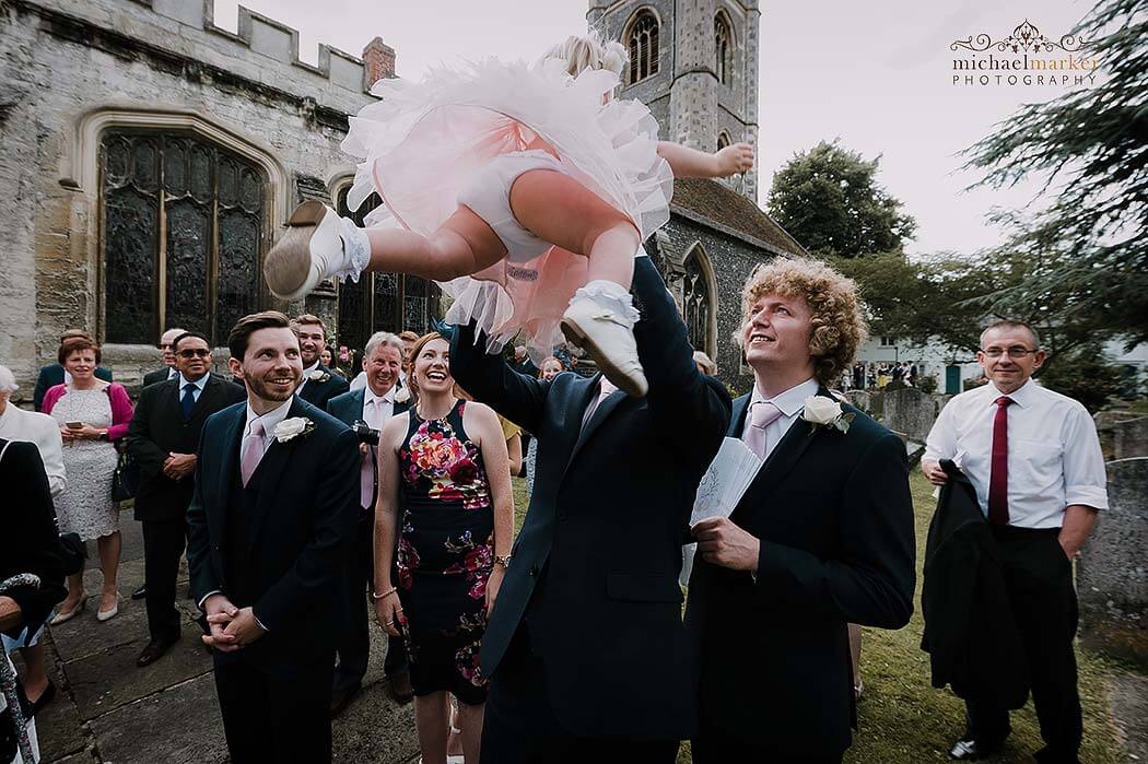 real church wedding moment at Henley