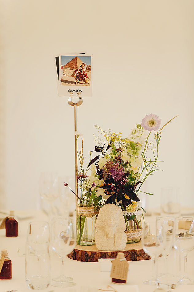 chic floral wedding table centres at Shilstone House wedding venue in devon